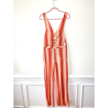 Free People Bridgette Striped Summer Sweater Vest Set Size XS