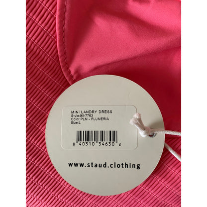 Staud Mini Landry Dress in Plumeria Large Midi Babydoll Spaghetti Strap Lined