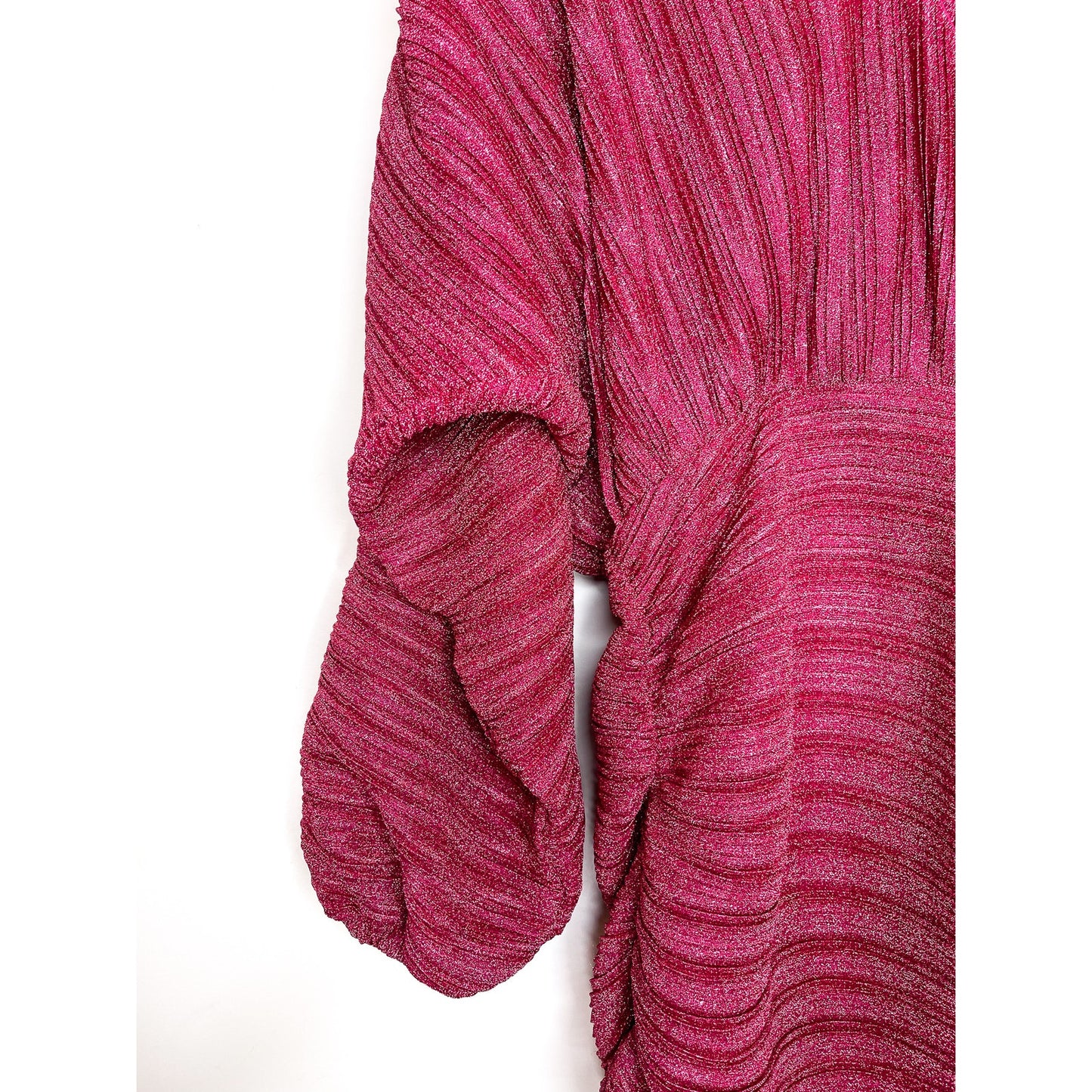 NBD X Revolve Dark Pink Sparkle Balloon Sleeve Bodycon Mini Dress Size XS