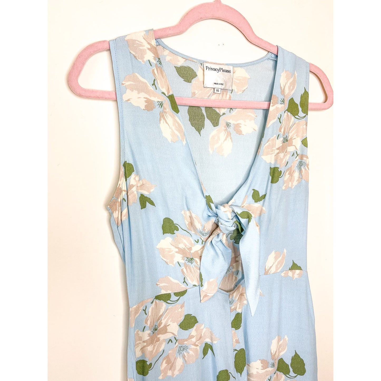 Privacy Please Floral Rivington Romper in Light Blue Floral Size XS
