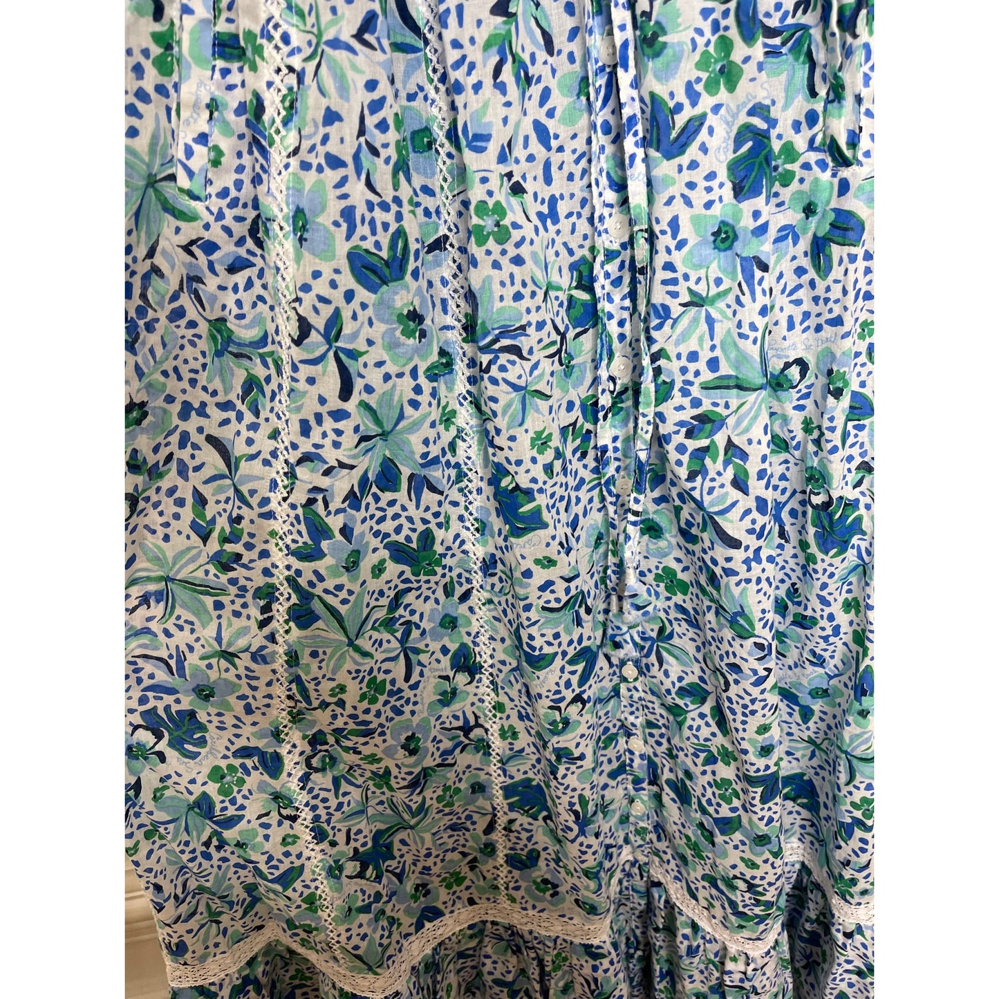 Poupette St. Barth Carine Maxi Dress in Blue Monaco Medium Sleeveless Halter