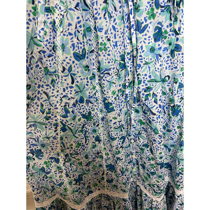 Poupette St. Barth Carine Maxi Dress in Blue Monaco Medium Sleeveless Halter