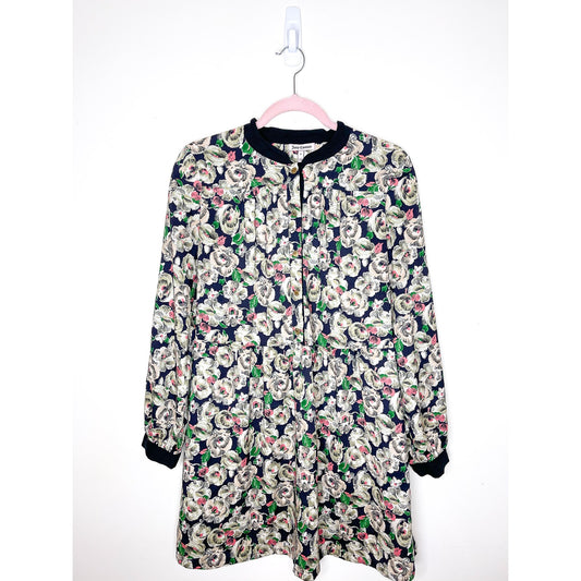 Juicy Couture Floral Print Long Sleeve Dress Size 8