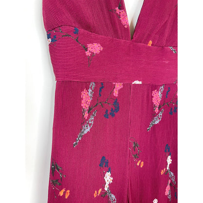 Keepsake Night Fall Pleated Wide-leg Jumpsuit Size Large