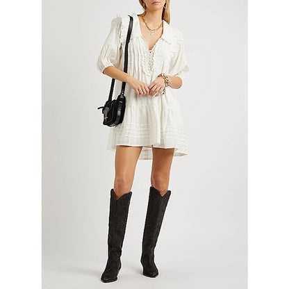 Free People Elora Mini Dress in White Size XS