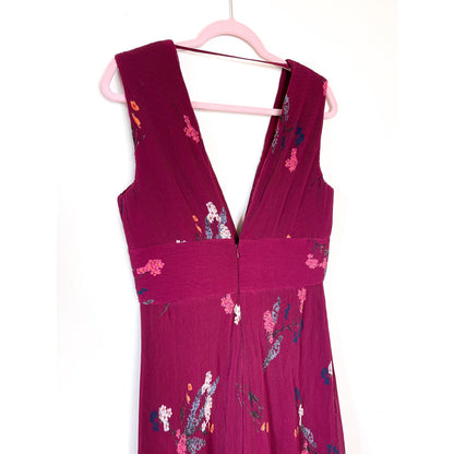 Keepsake Night Fall Pleated Wide-leg Jumpsuit Size Large