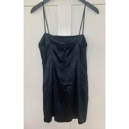 Anine Bing Valentine Mini Slip Dress Large Animal Print Sleeveless Stretch