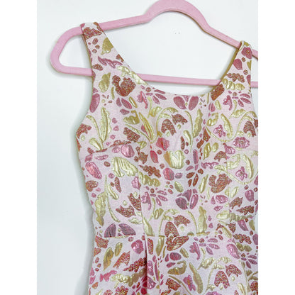 Free People Sparkle Deluxe Jacquard Mini Dress in Pink Size Small