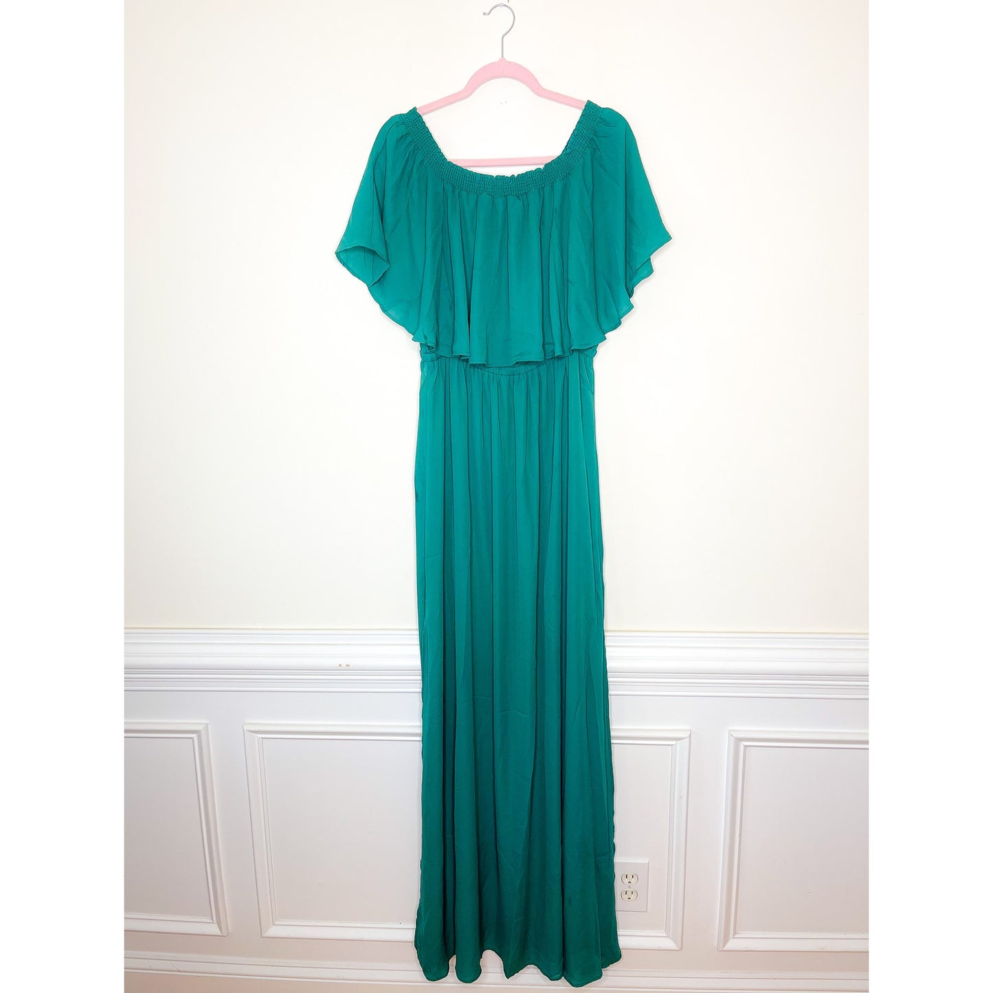 Show Me Your Mumu Hacienda Maxi Dress in Hunter Green Size XXL