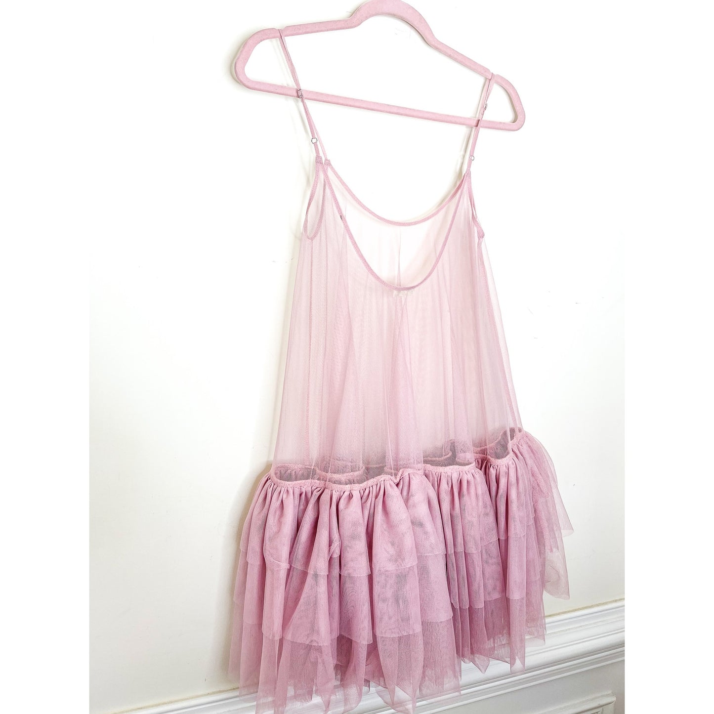 Free People Intimately Push Send Mini Slip in Silverberry size XS FRE344