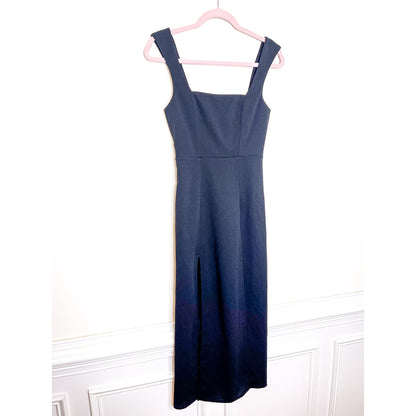 Show Me Your Mumu Eden Midi Dress in Black Stretch Size Small