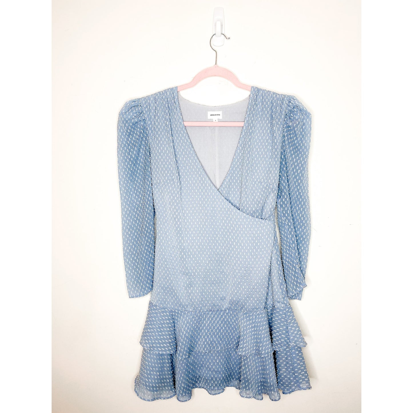 Song of Style Jace Sky Blue Mini Dress Size Small