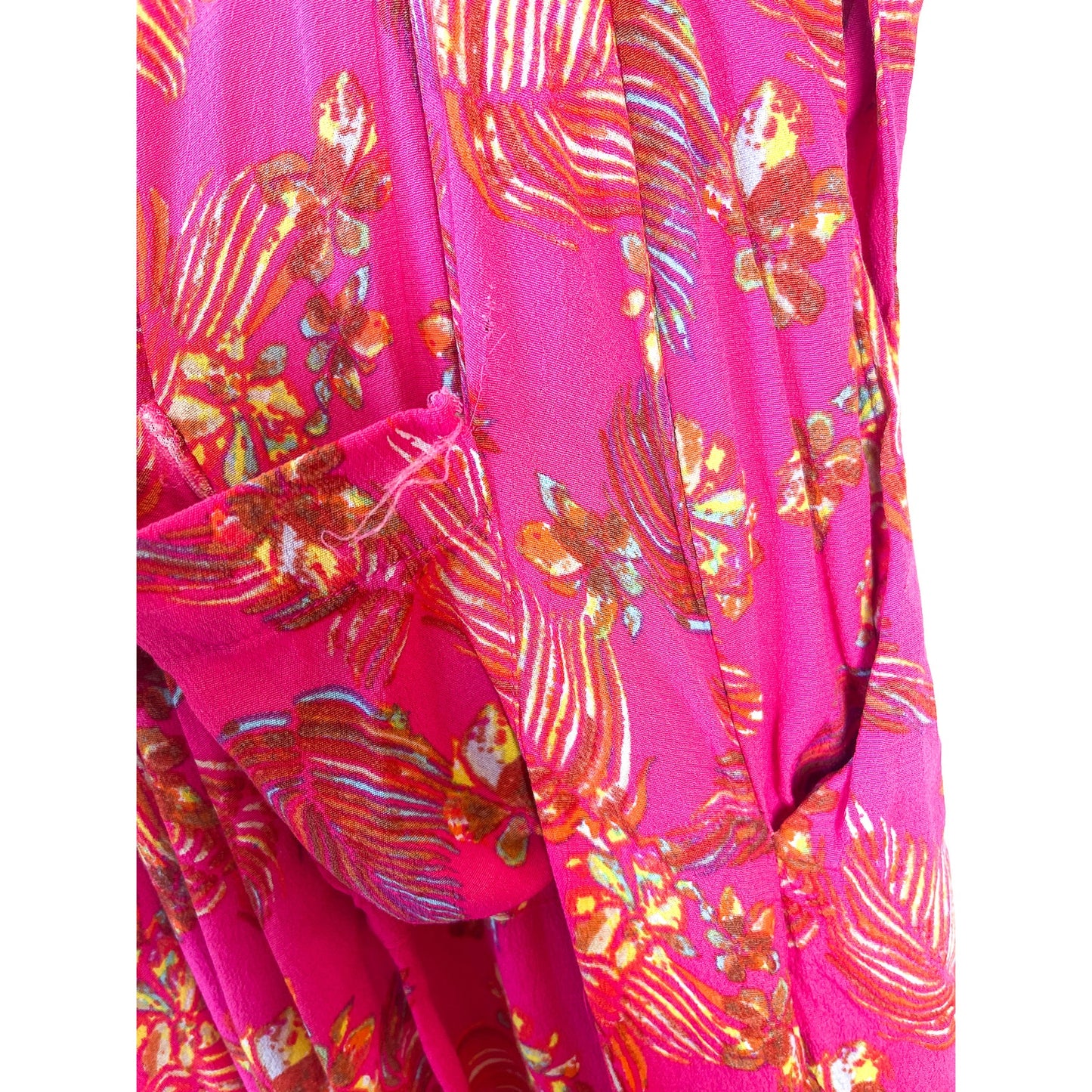 Free People Hot Tropics Jumpsuit in Pink Combo Size 2
