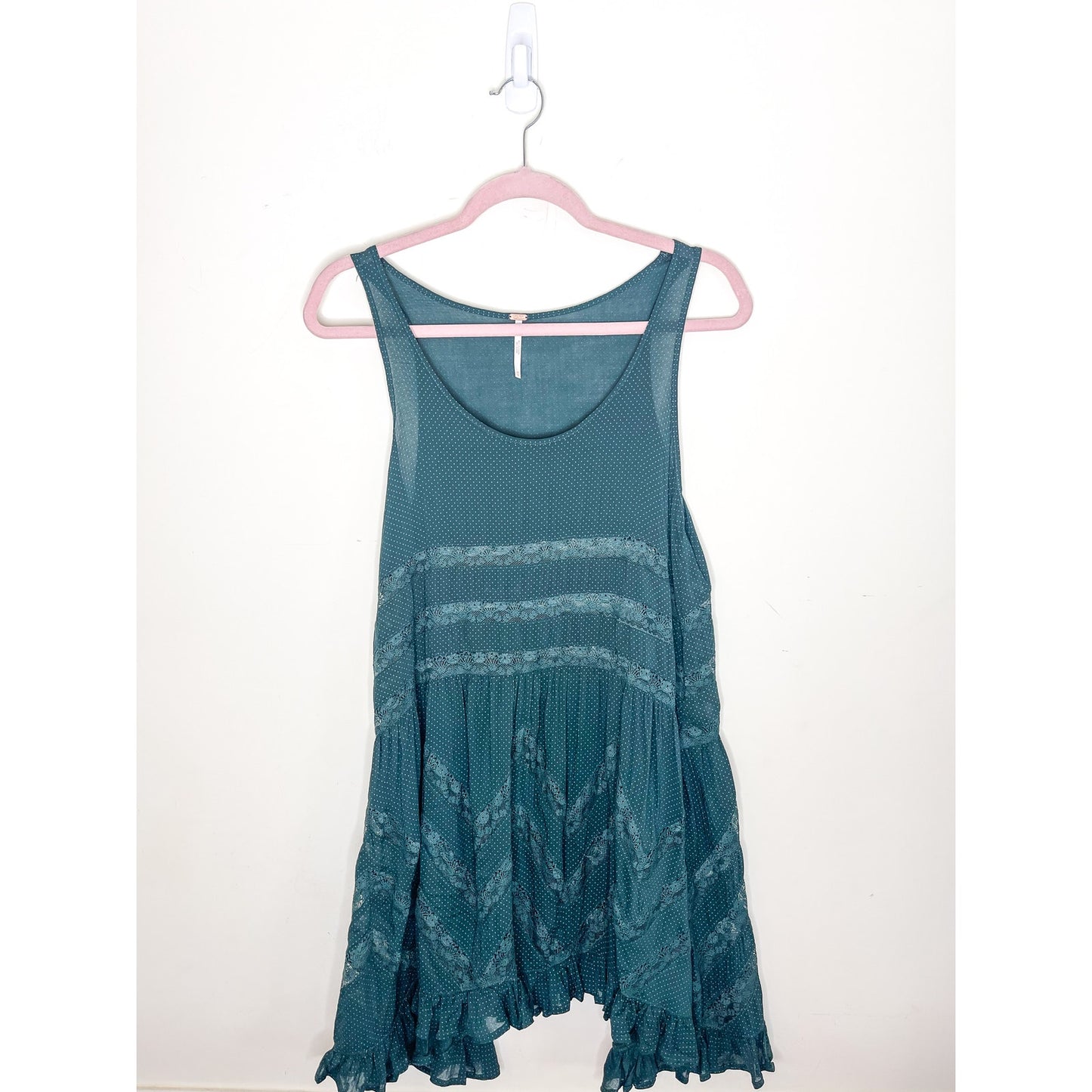 Free People Slip Voila Trapeze Dress in Vine Green Size XS