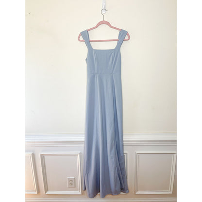 Show Me Your Mumu Paris Gown in Steel Blue Stretch Size Small