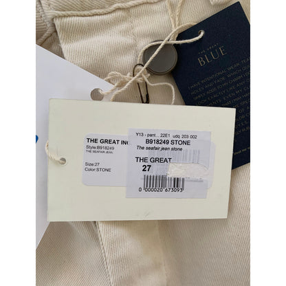 The Great The Seafair Jean in Stone Size 27 Straight Leg Button Fly Pockets