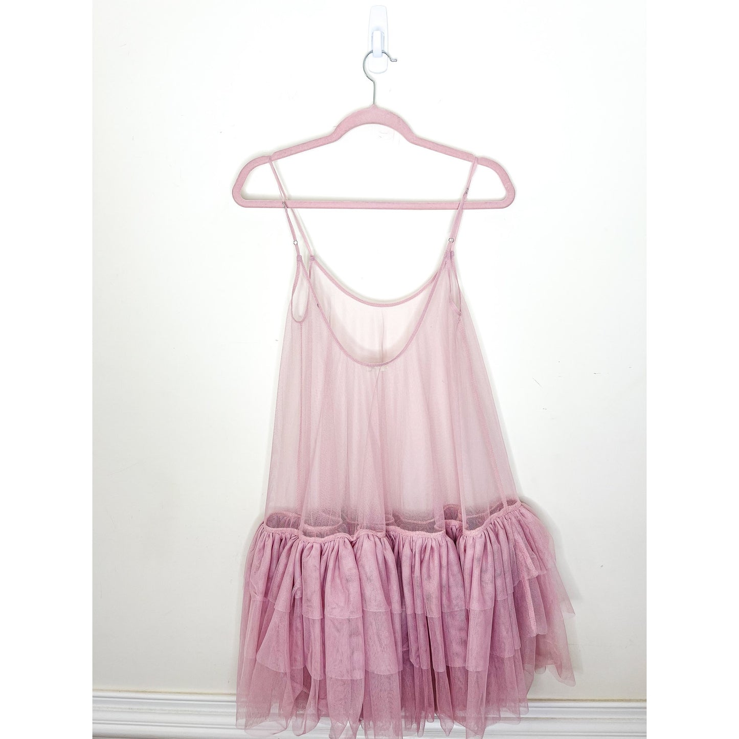Free People Intimately Push Send Mini Slip in Silverberry size XS