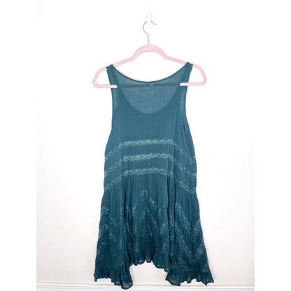 Free People Slip Voila Trapeze Dress in Vine Green Size XS