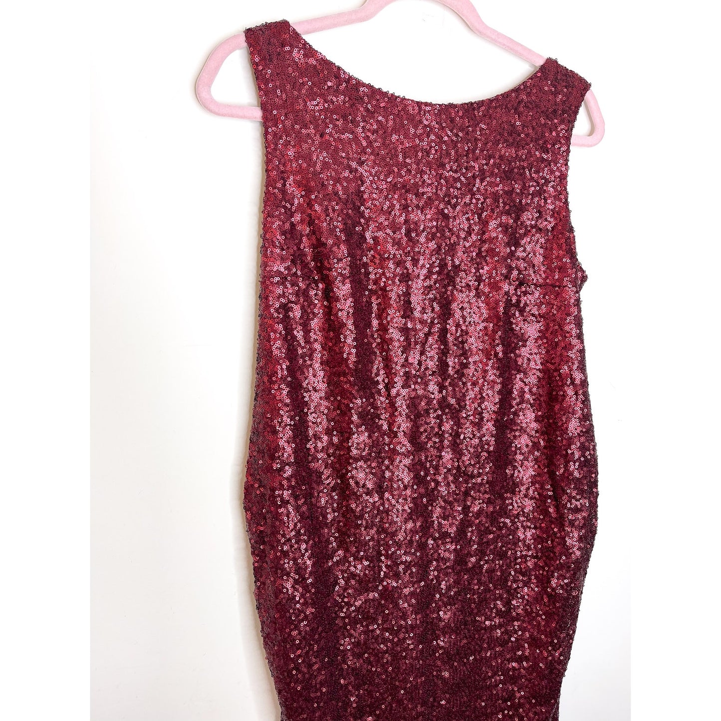 ASOS Maternity Red Sequin Mini Dress Size 6 Maternity