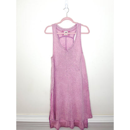 We the Free X Free People Light Purple Ribbed Racerback Midi Dress Size XS FRE354