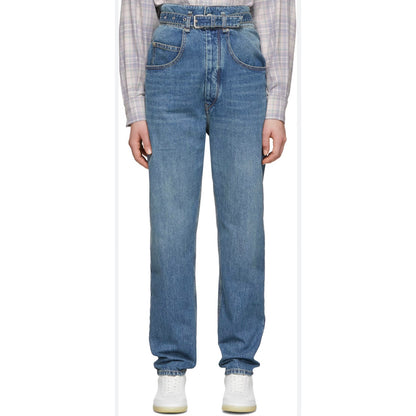Isabel Marant Etoile Gloria Paperbag-Waist Jeans Size 42