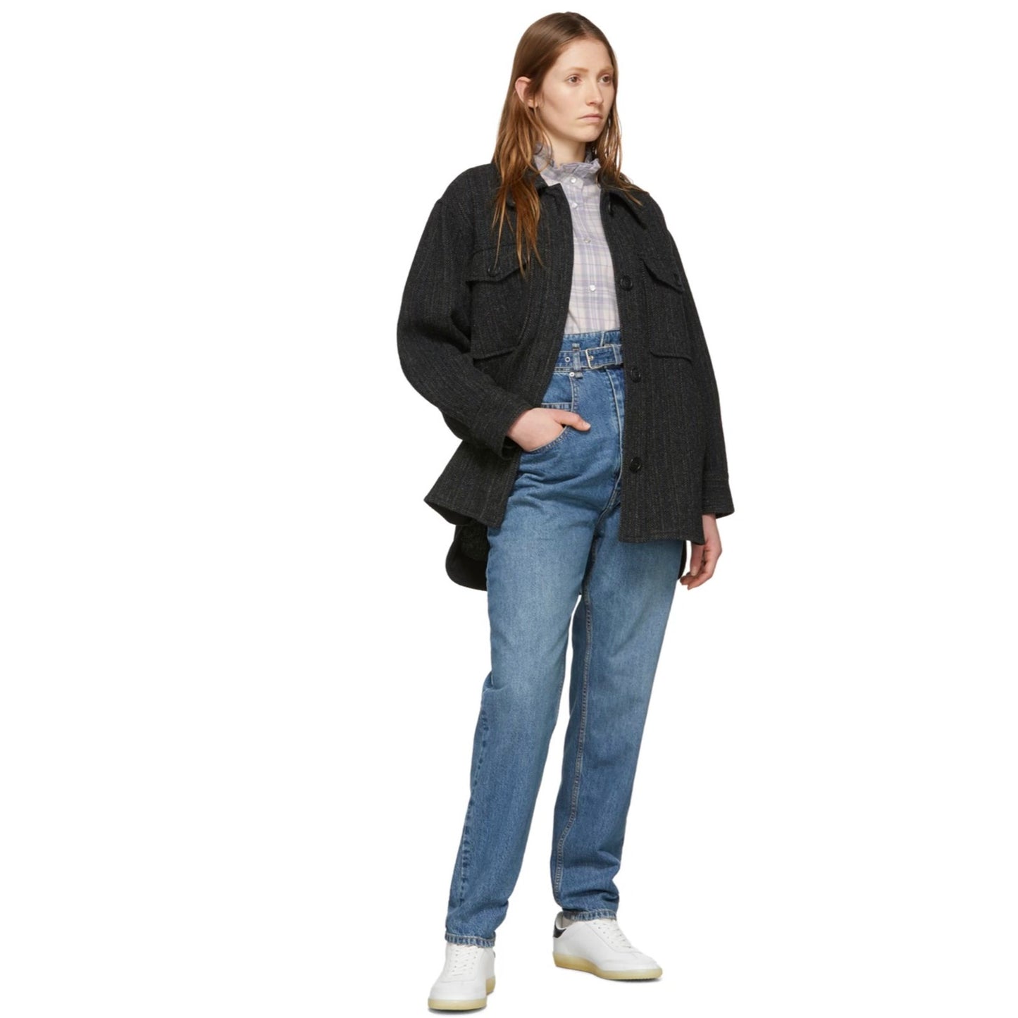 Isabel Marant Etoile Gloria Paperbag-Waist Jeans Size 42