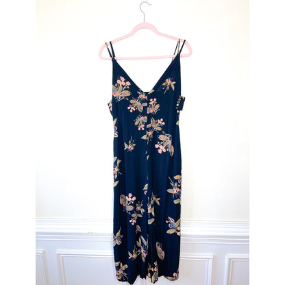 Free People Dream Big Jumpsuit in Black Floral Size Small