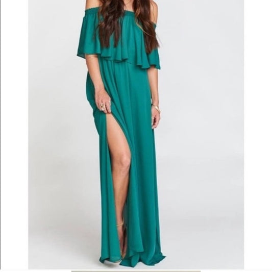 Show Me Your Mumu Hacienda Maxi Dress in Hunter Green Size XXL