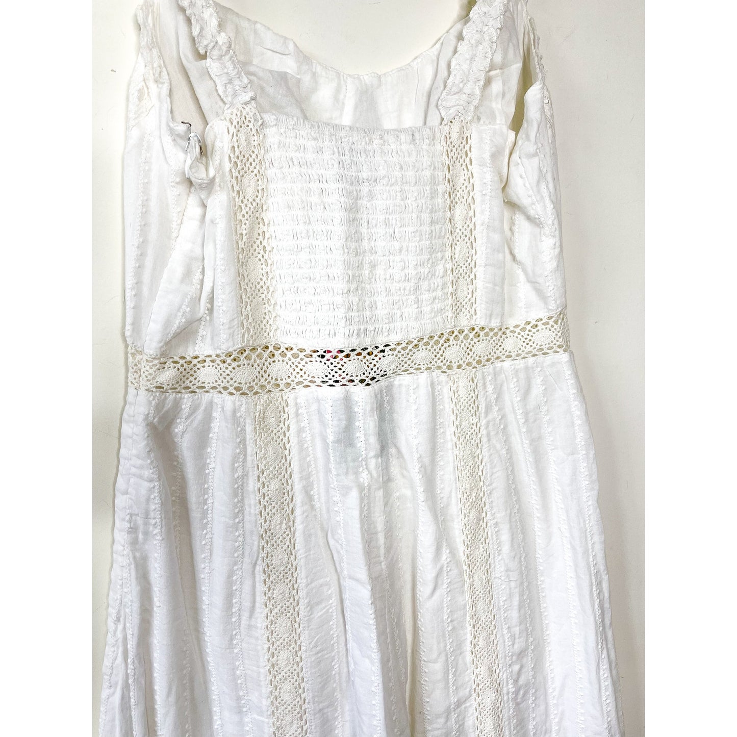 Show Me Your Mumu Greer Eyelet Jumpsuit in White Size Small