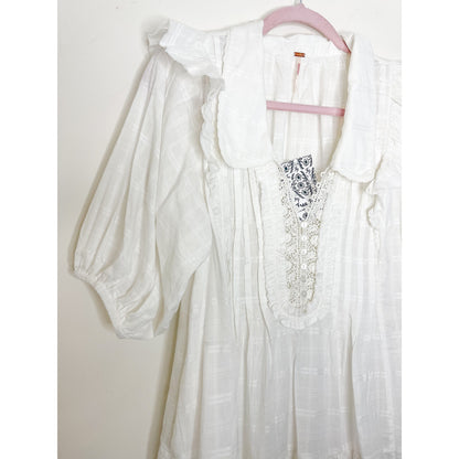 Free People Elora Mini Dress in White Size XS