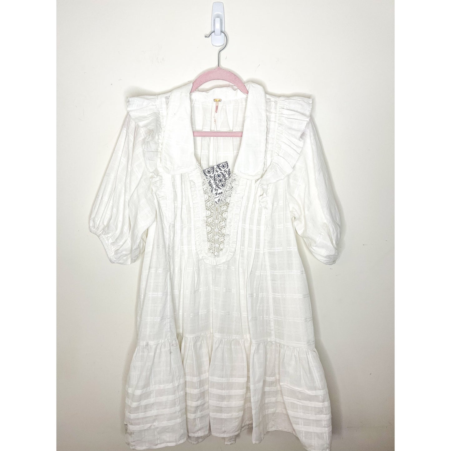Free People Elora Mini Dress in White Size XS