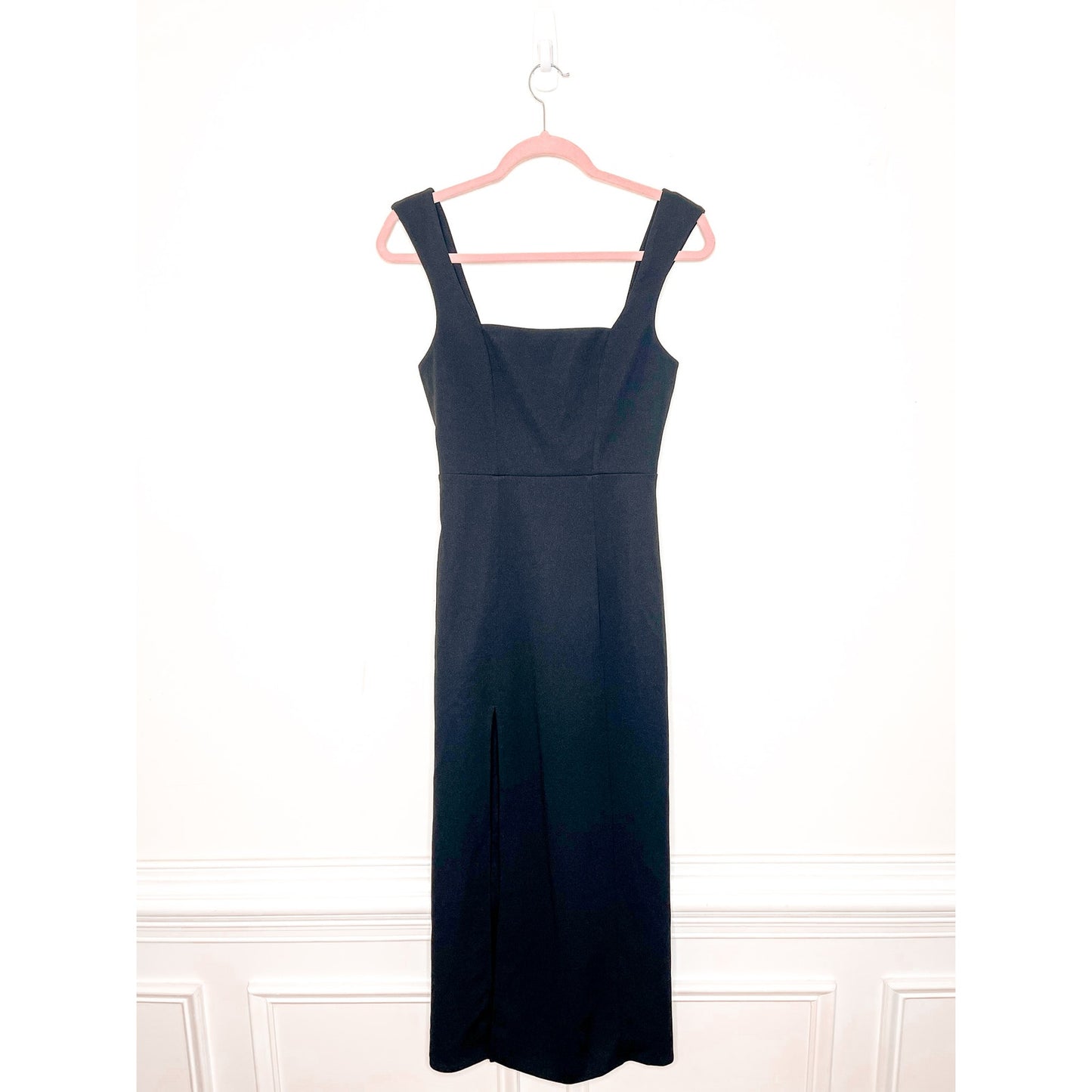 Show Me Your Mumu Eden Midi Dress in Black Stretch Size Small