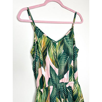 Show Me Your Mumu Rory Romper in Banana Leaf Print Size Large