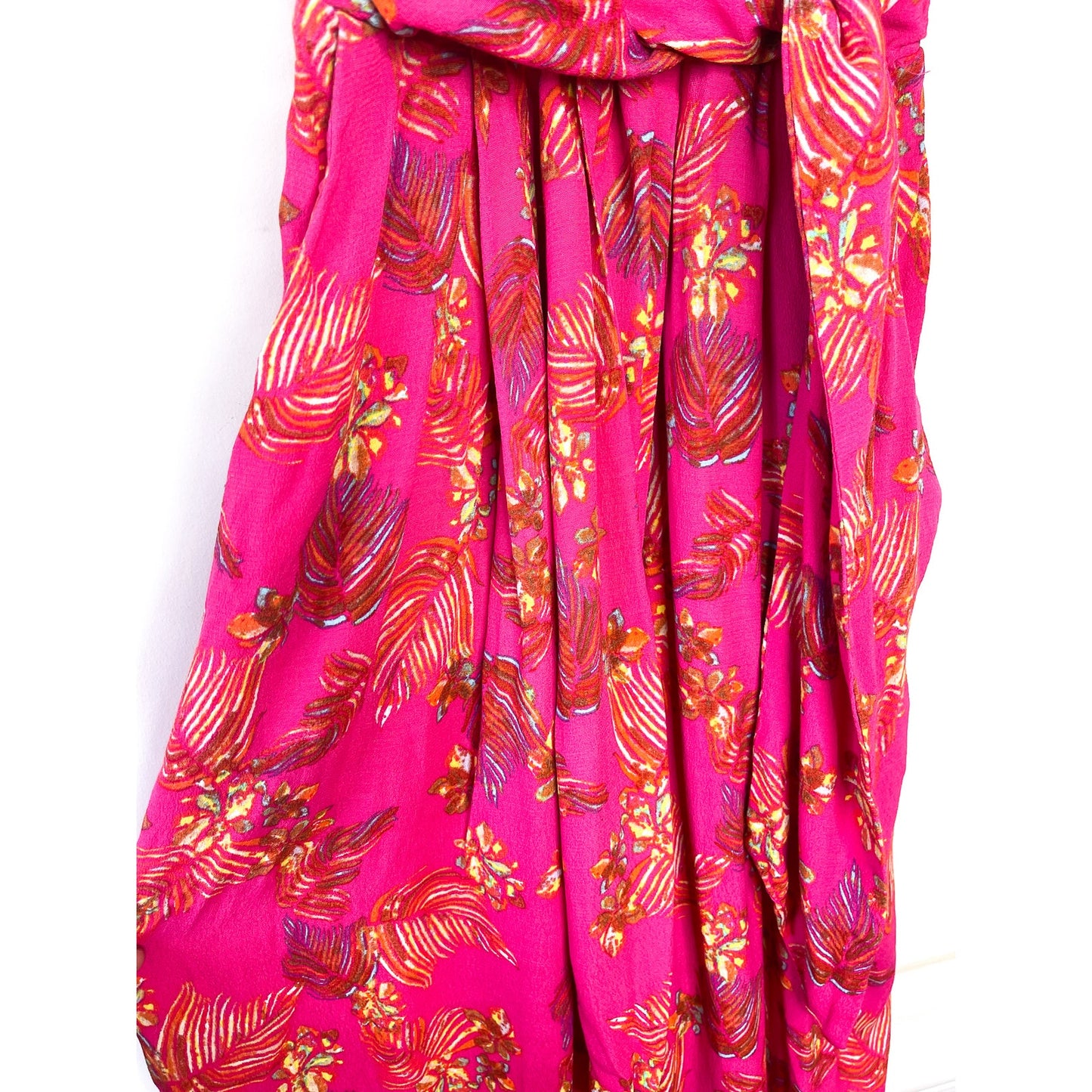 Free People Hot Tropics Jumpsuit in Pink Combo Size 2