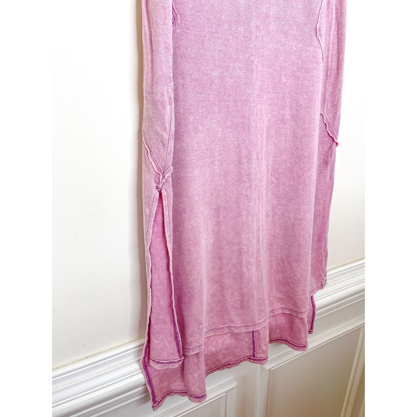 We the Free X Free People Light Purple Ribbed Racerback Midi Dress Size XS FRE354