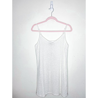Generation Love Astrid White Sequin Mini Dress Size Medium