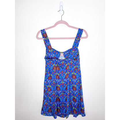 Free People Sasha Mini Dress in Bluebell Combo Size XS