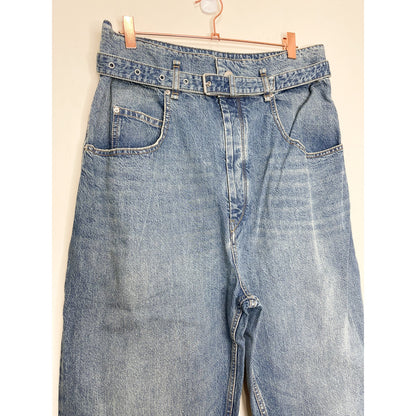 Isabel Marant Etoile Gloria Paperbag-Waist Jeans Size 42