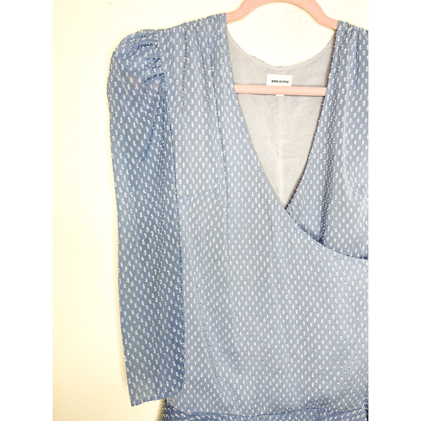 Song of Style Jace Sky Blue Mini Dress Size Small