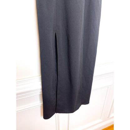 Show Me Your Mumu Eden Midi Dress in Black Stretch Size Small