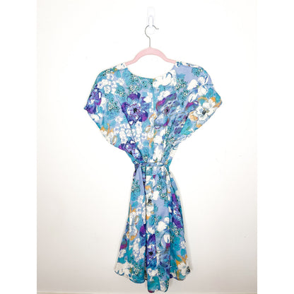 Free People Freddy Tie Mini Dress in Night Combo Size Small
