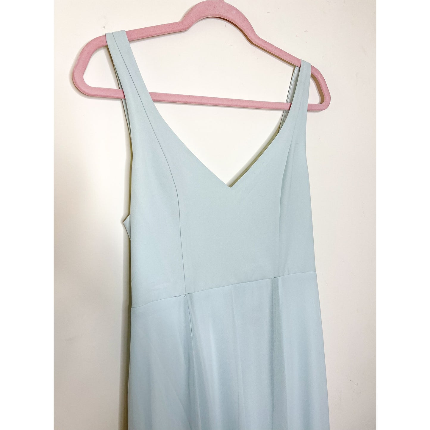Show Me Your Mumu Jenn Maxi Dress in Icy Blue Chiffon Size Large