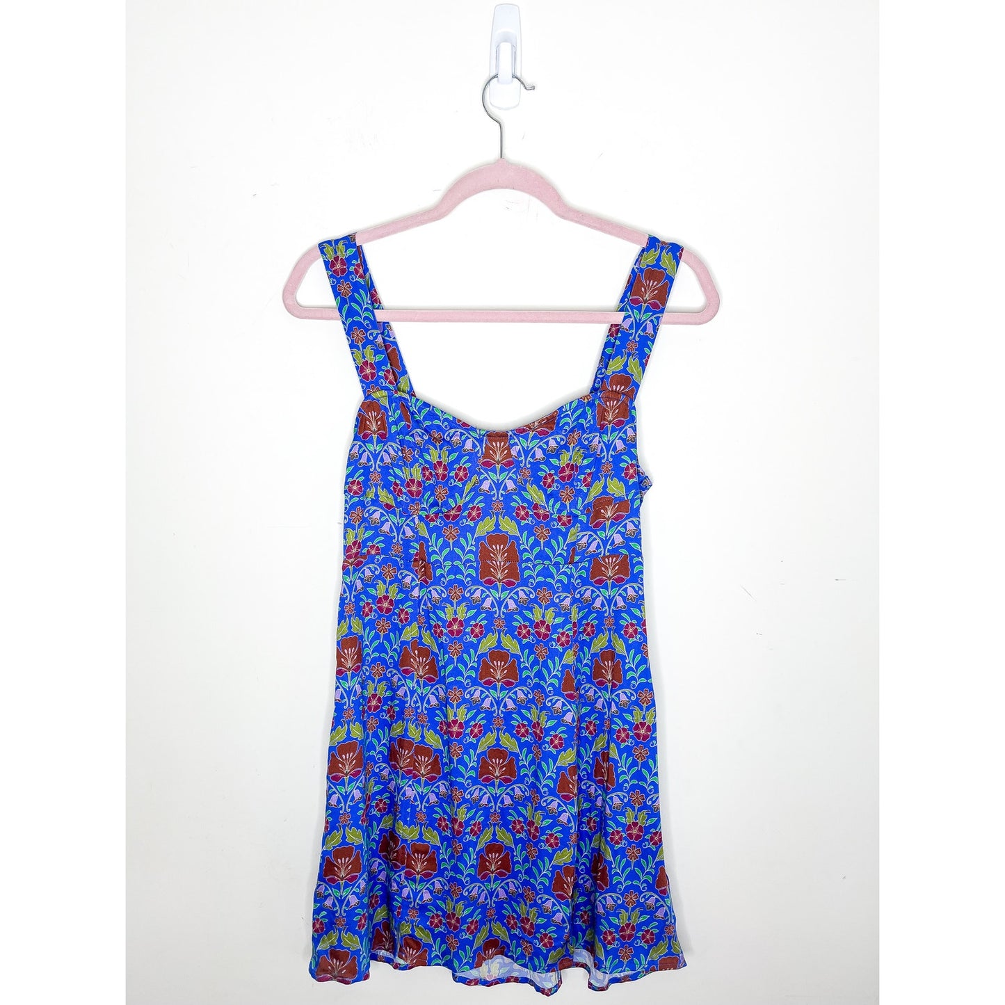 Free People Sasha Mini Dress in Bluebell Combo Size XS