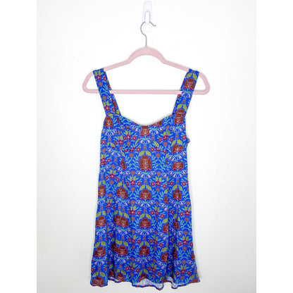Free People Sasha Mini Dress in Bluebell Combo Size XS