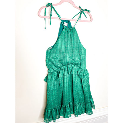 Lovers + Friends Kelly Green Banks Mini Dress Size Small