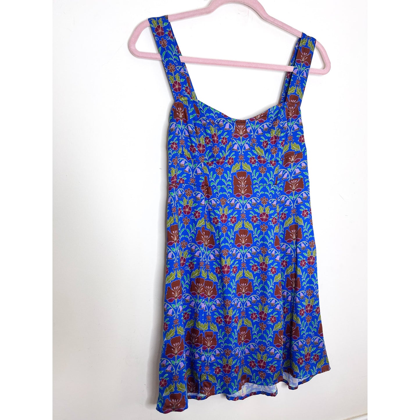 Free People Sasha Mini Dress in Bluebell Combo Size XS