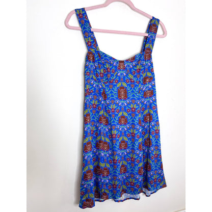 Free People Sasha Mini Dress in Bluebell Combo Size XS