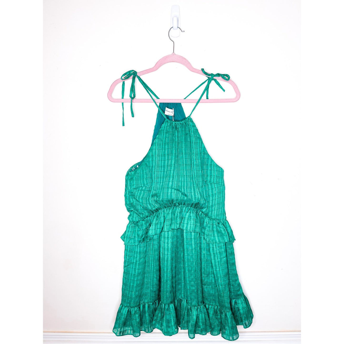 Lovers + Friends Kelly Green Banks Mini Dress Size Small