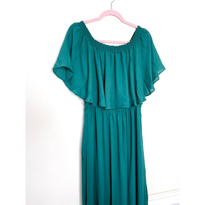 Show Me Your Mumu Hacienda Maxi Dress in Hunter Green Size XXL
