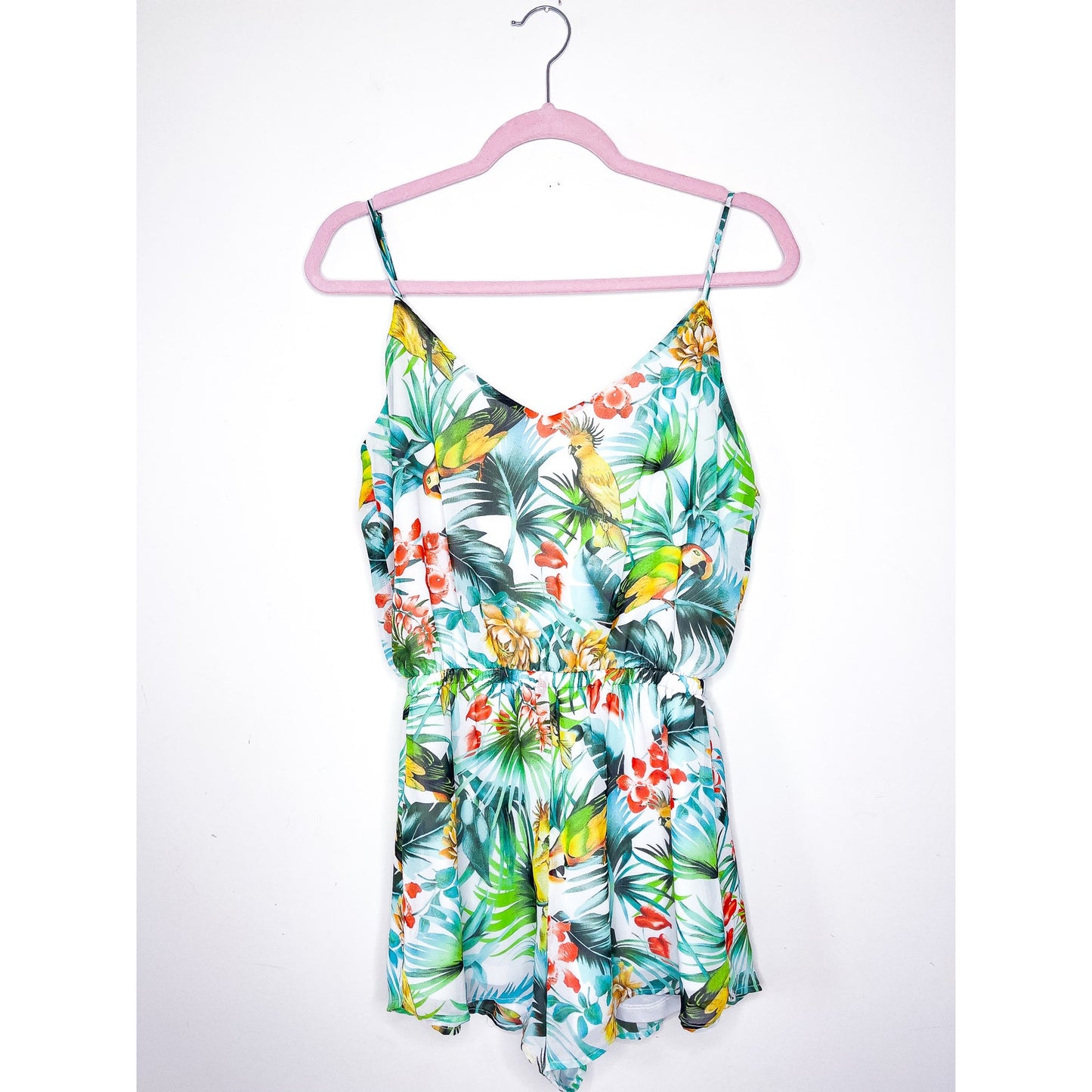 Show Me Your Mumu Rory Romper in Rum Diaries Print Size Large